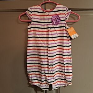 Just One You by Carter's striped short rompr 9 months New